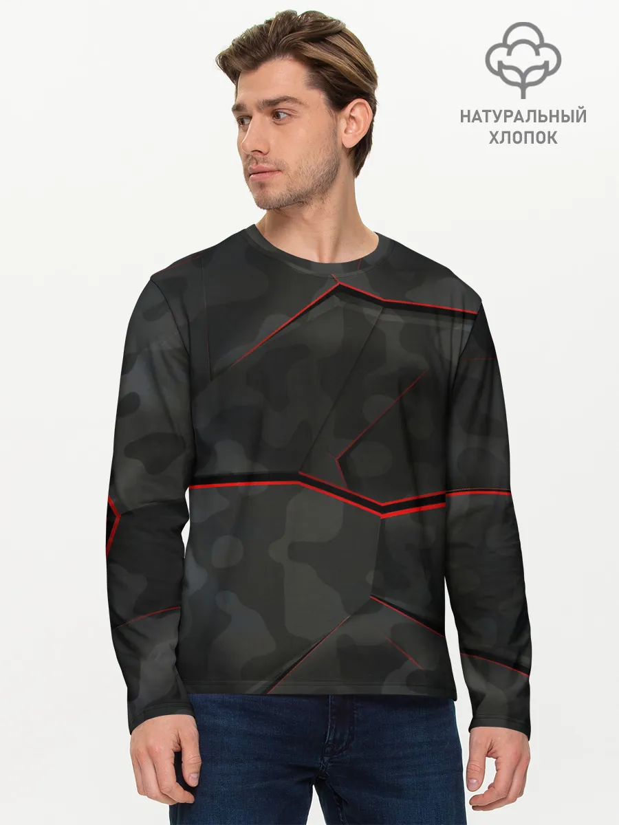 Мужской лонгслив базовый / Текстура.