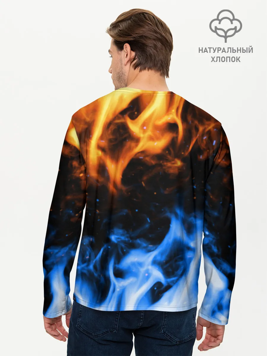 Мужской лонгслив базовый / БИТВА ОГНЕЙ