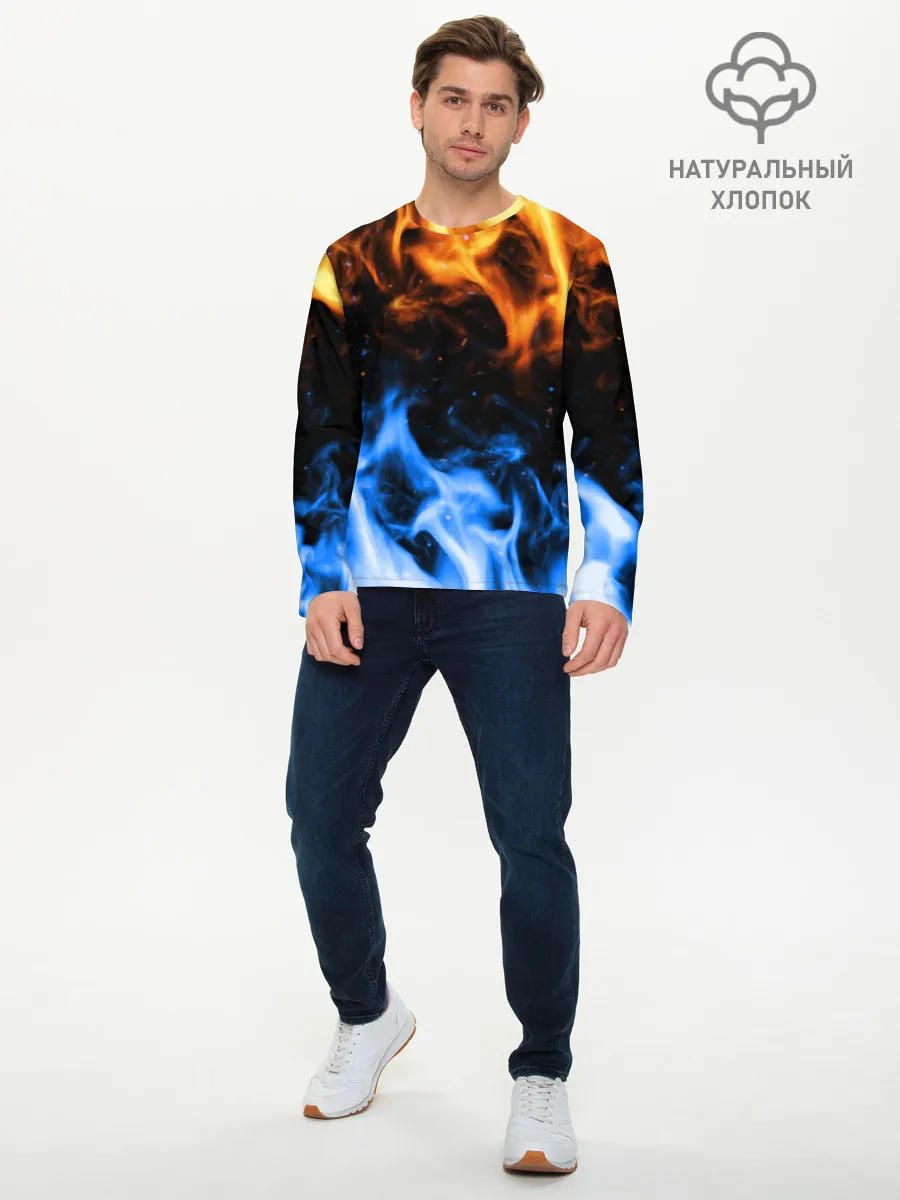 Мужской лонгслив базовый / БИТВА ОГНЕЙ