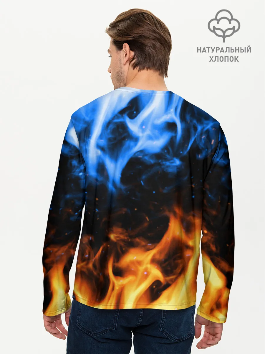 Мужской лонгслив базовый / БИТВА ОГНЕЙ