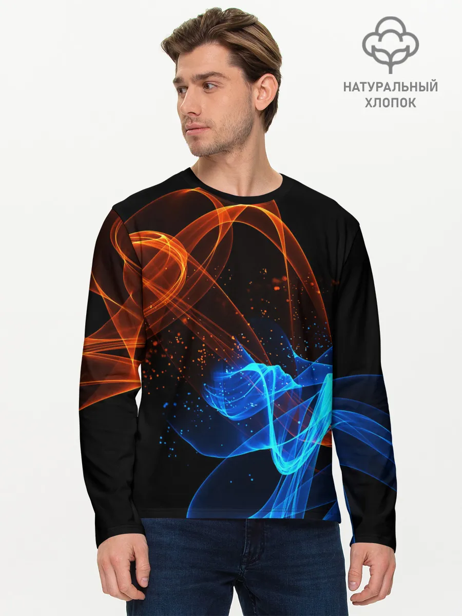 Мужской лонгслив базовый / БИТВА ОГНЕЙ