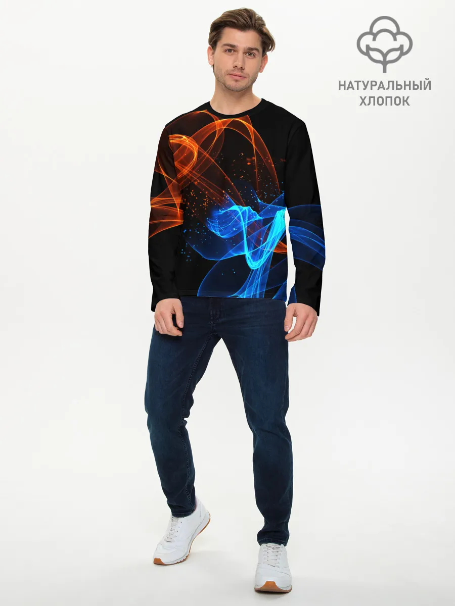 Мужской лонгслив базовый / БИТВА ОГНЕЙ