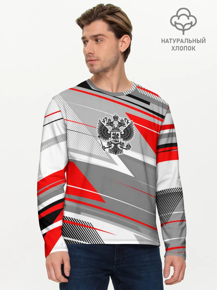 Мужской лонгслив базовый / Россия