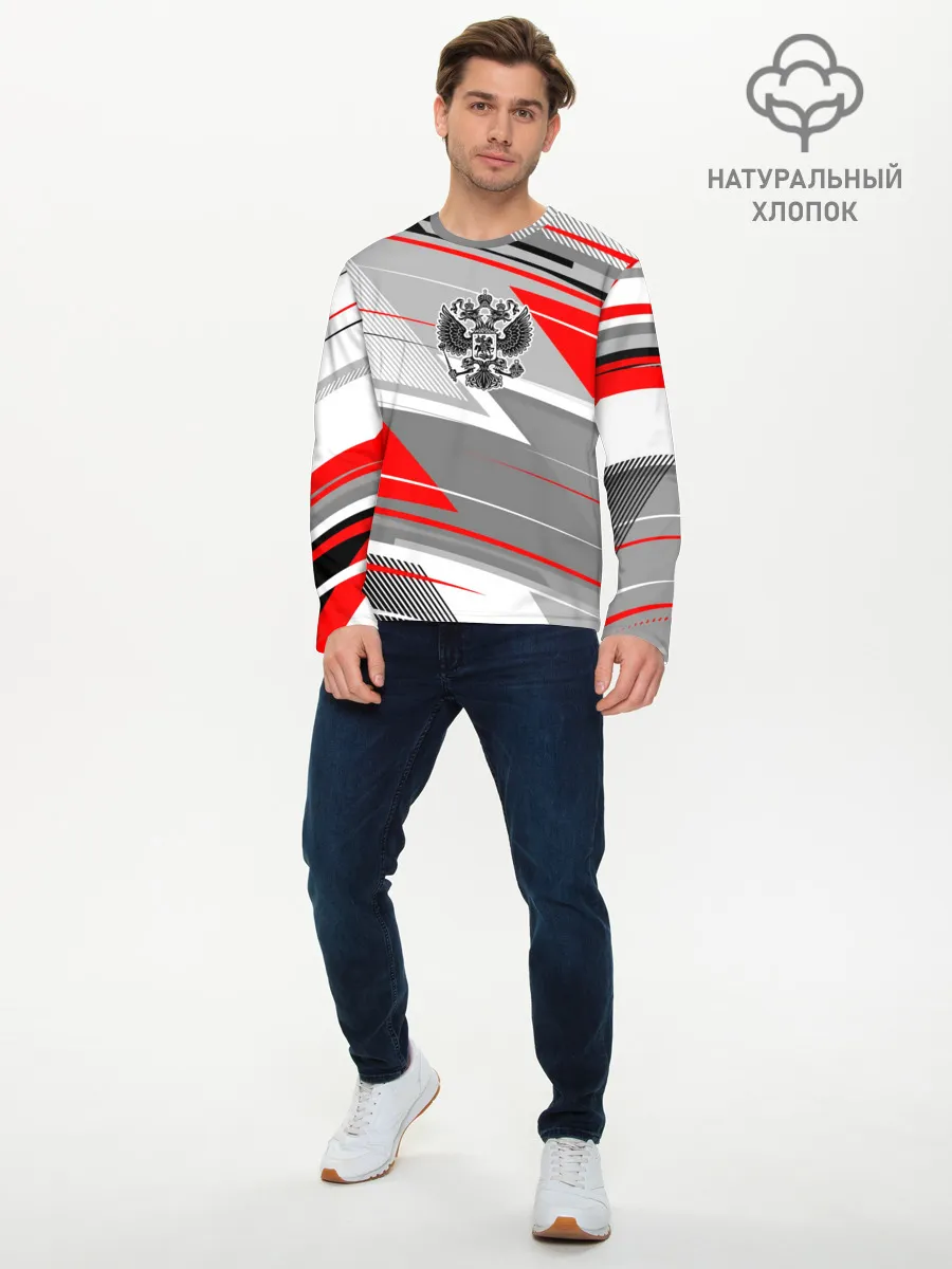 Мужской лонгслив базовый / Россия