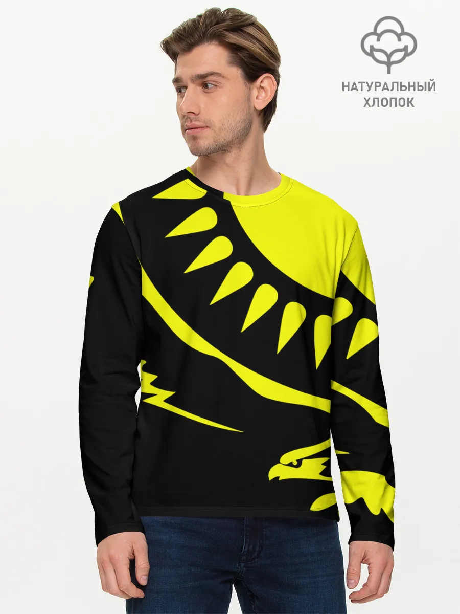 Мужской лонгслив базовый / Kazakhstan