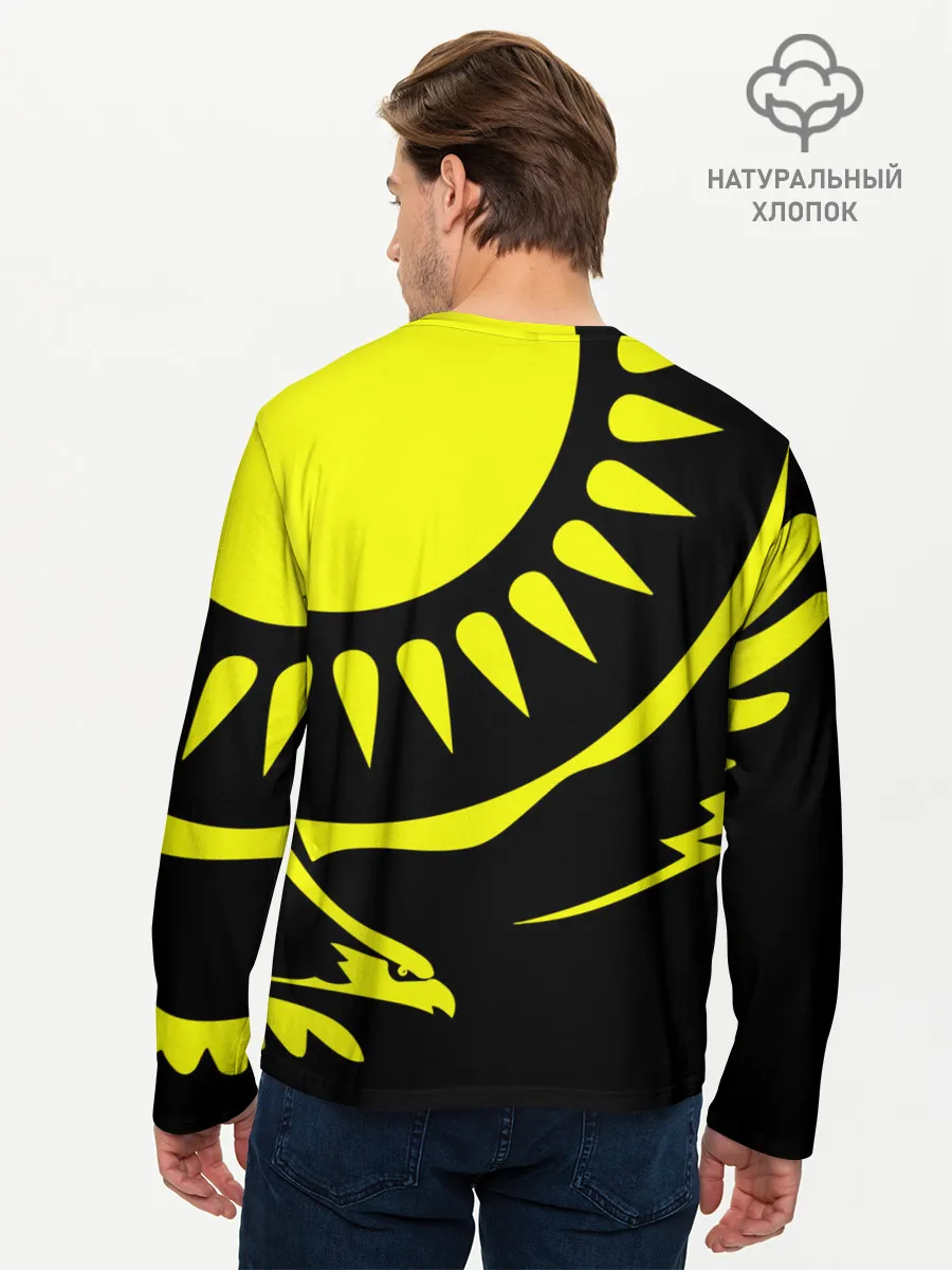 Мужской лонгслив базовый / Kazakhstan