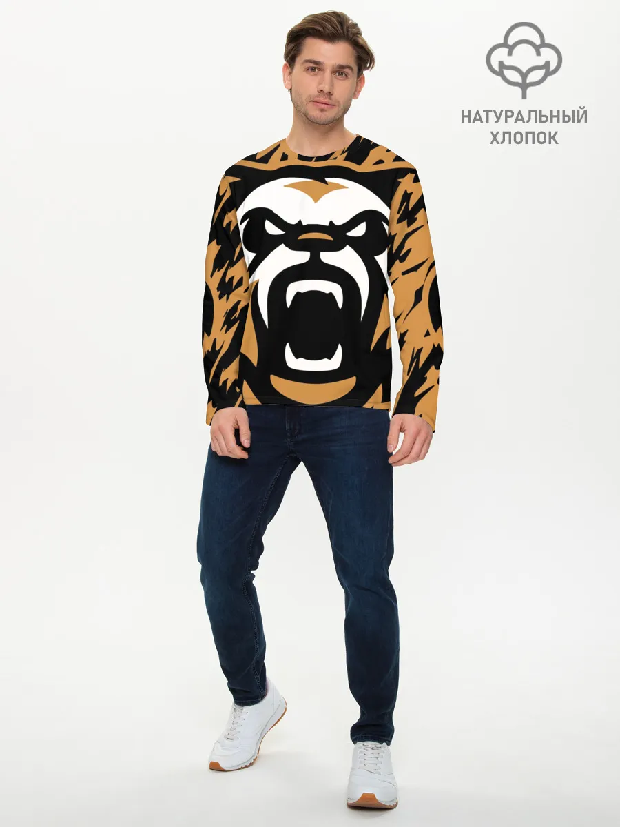 Мужской лонгслив базовый / Зверь