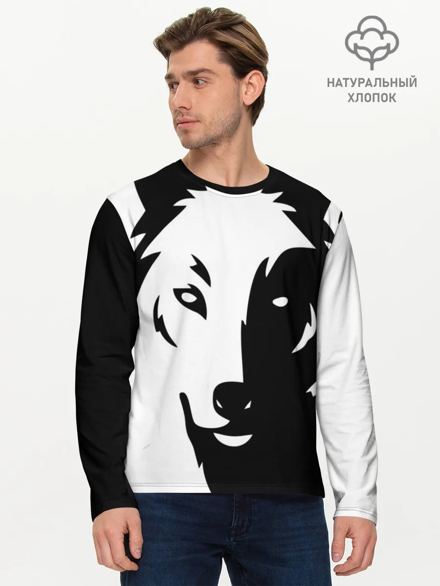 Мужской лонгслив базовый / Зверь
