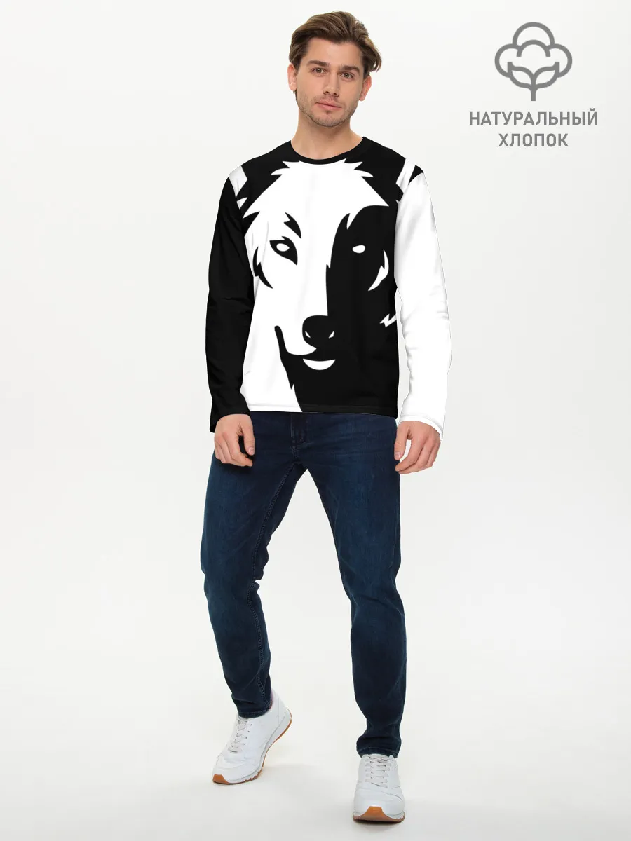 Мужской лонгслив базовый / Зверь