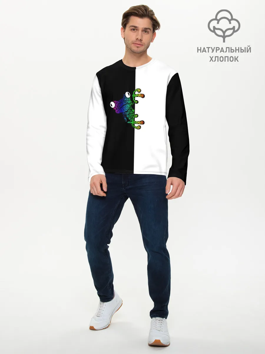 Мужской лонгслив базовый / Лягуха