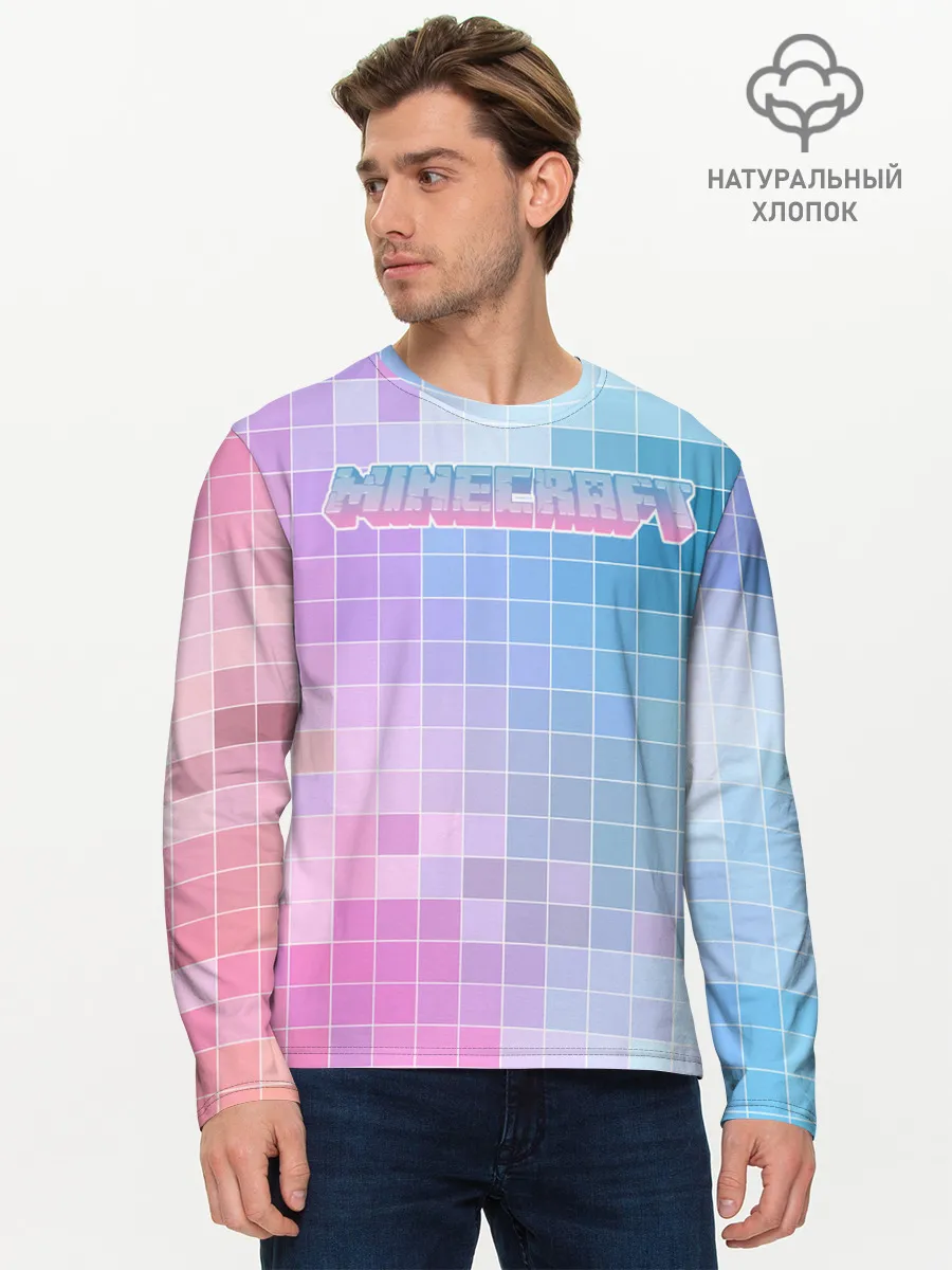 Мужской лонгслив базовый / Minecraft