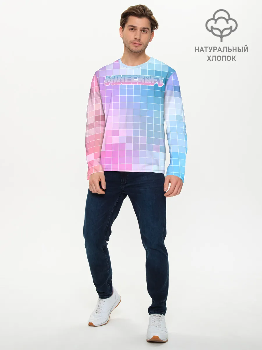 Мужской лонгслив базовый / Minecraft