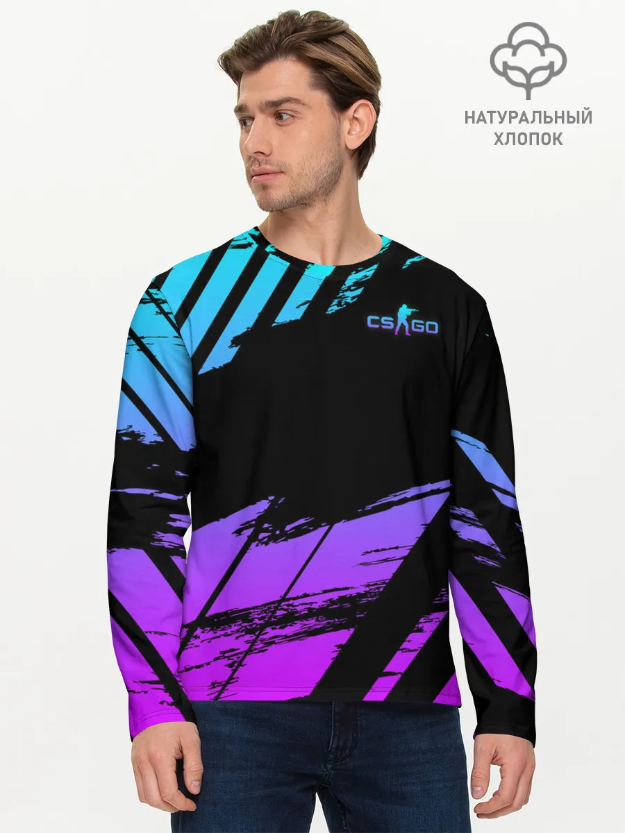 Мужской лонгслив базовый / Counter-Strike