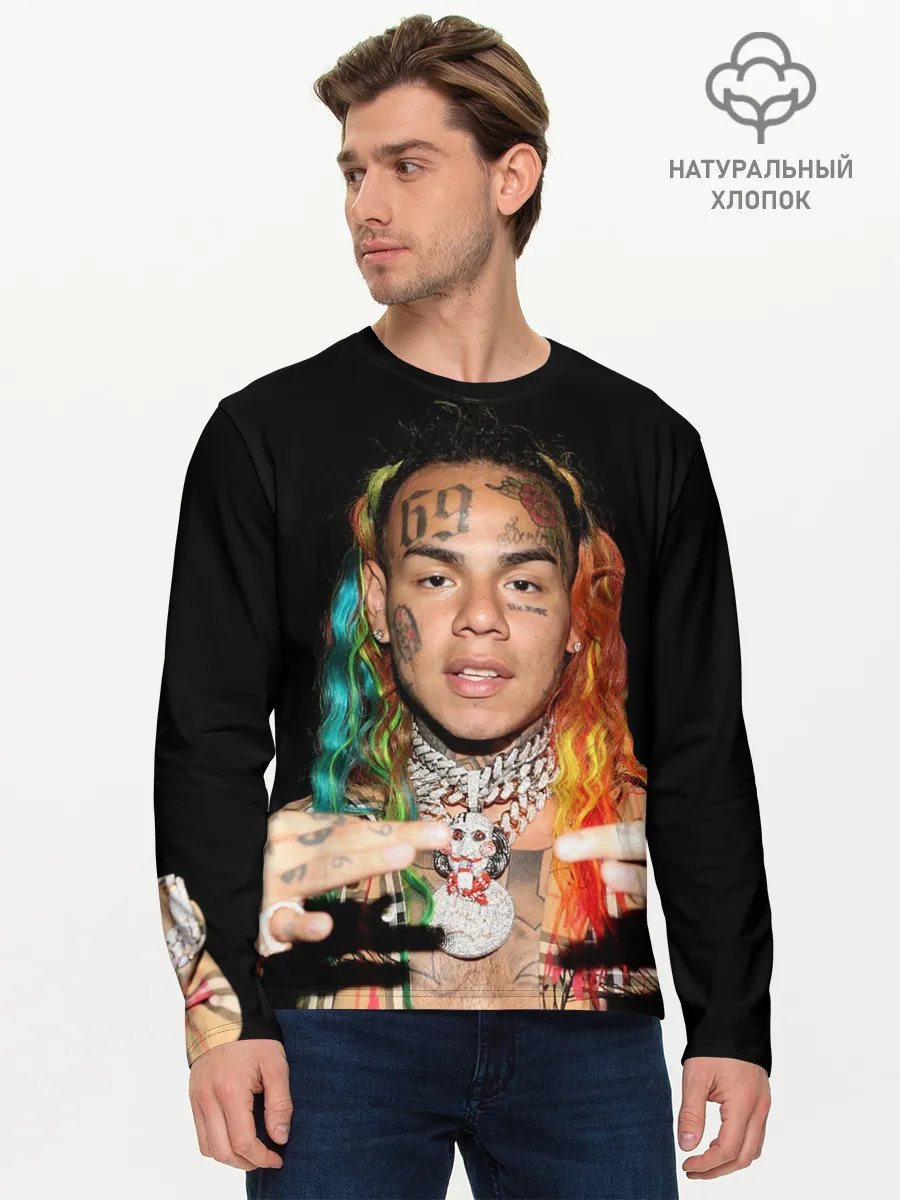 Мужской лонгслив базовый / 6IX9INE