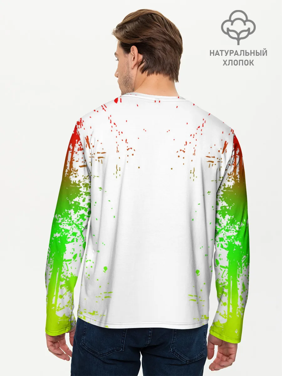 Мужской лонгслив базовый / МОТОЦИКЛЫ