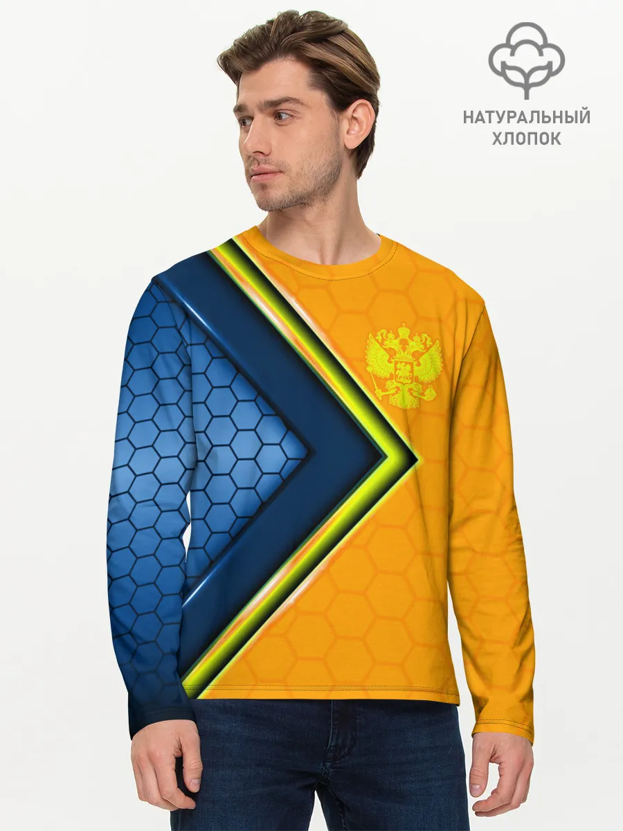 Мужской лонгслив базовый / Россия