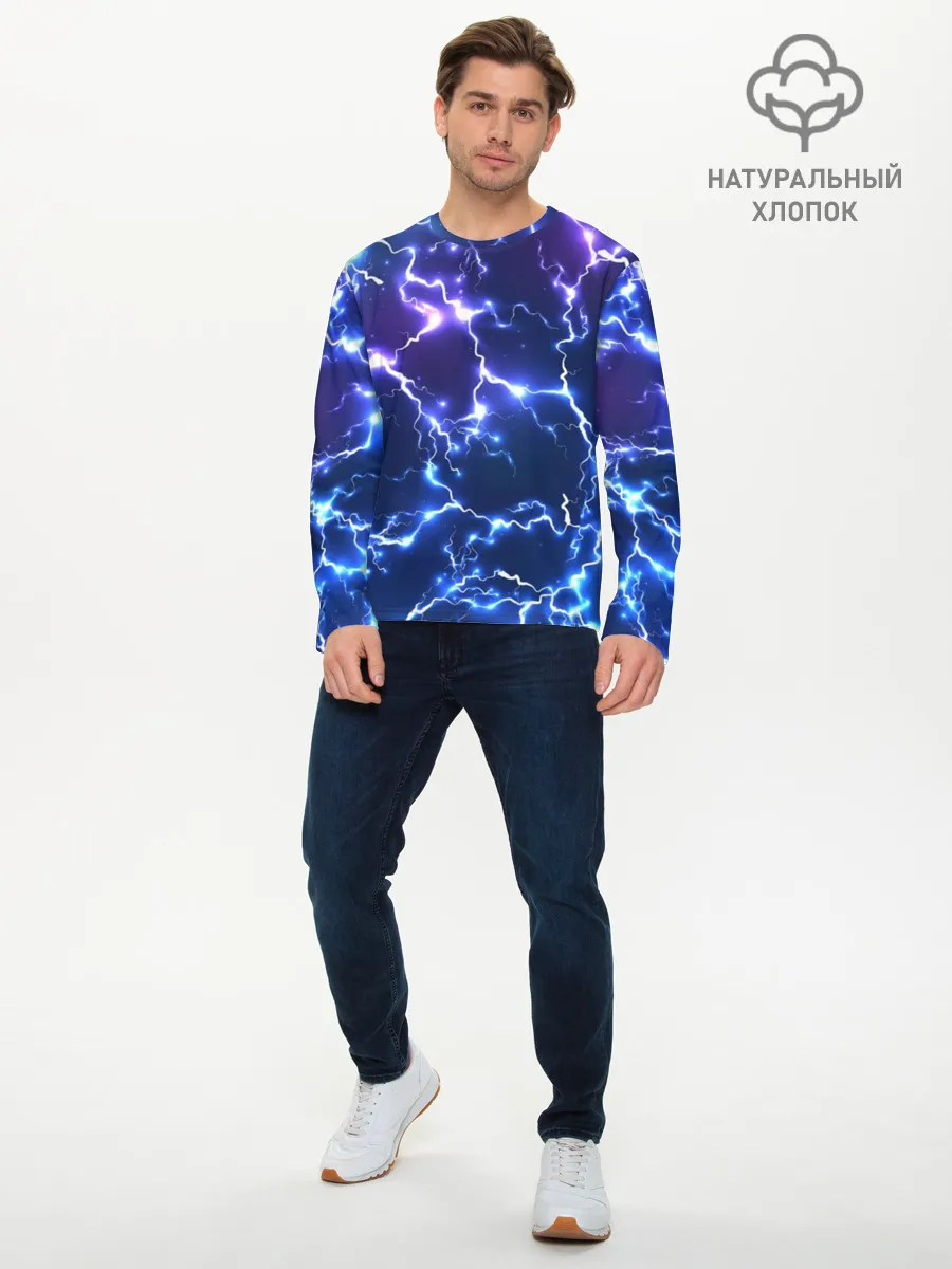 Мужской лонгслив базовый / Молнии | Flash