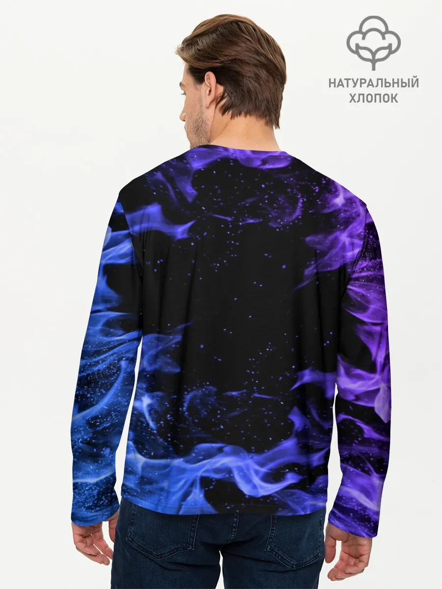 Мужской лонгслив базовый / ОГОНЬ