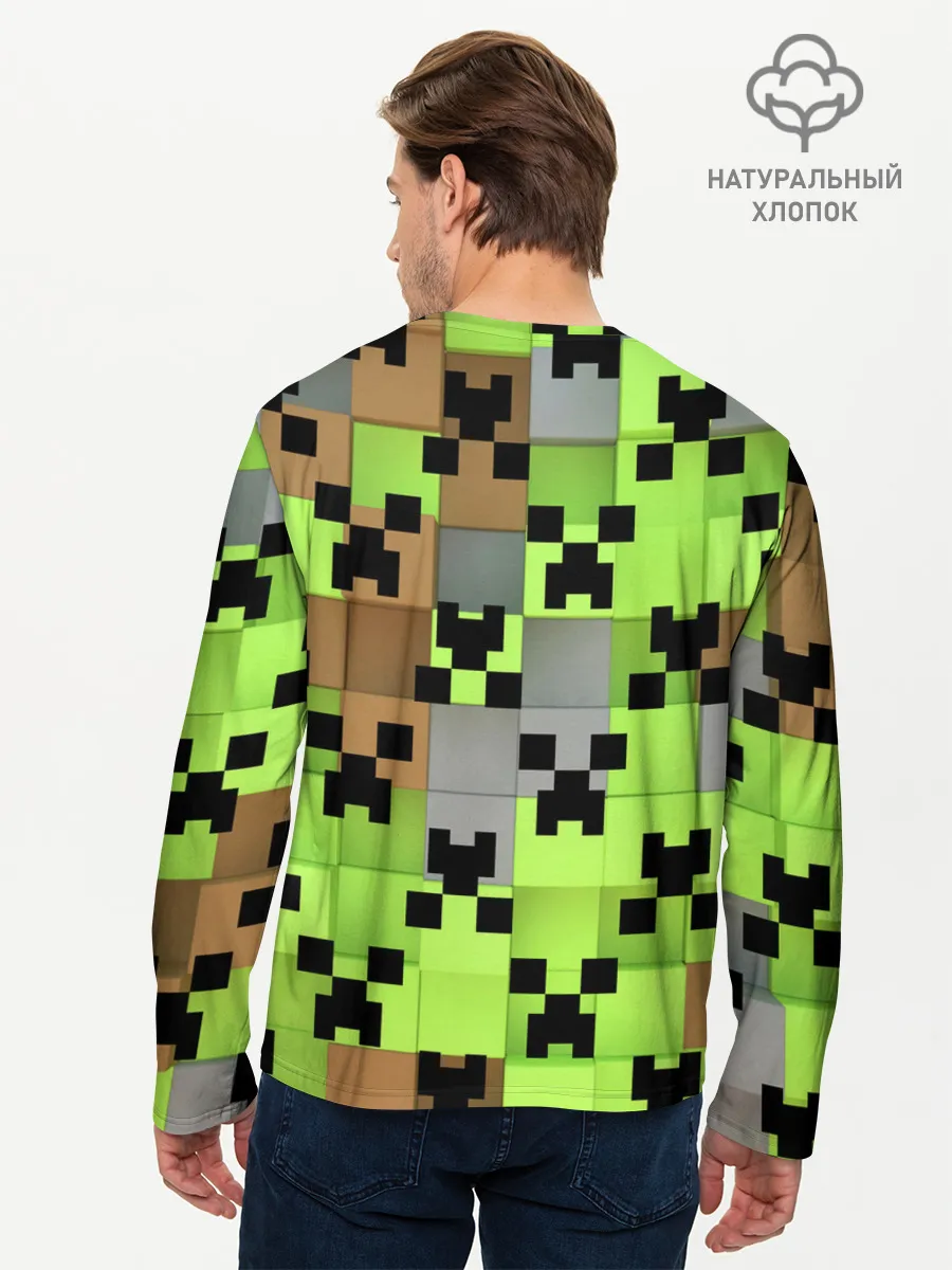 Мужской лонгслив базовый / Minecraft.