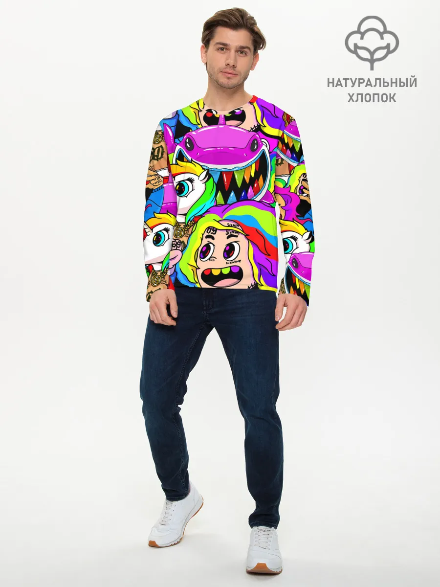 Мужской лонгслив базовый / 6IX9INE
