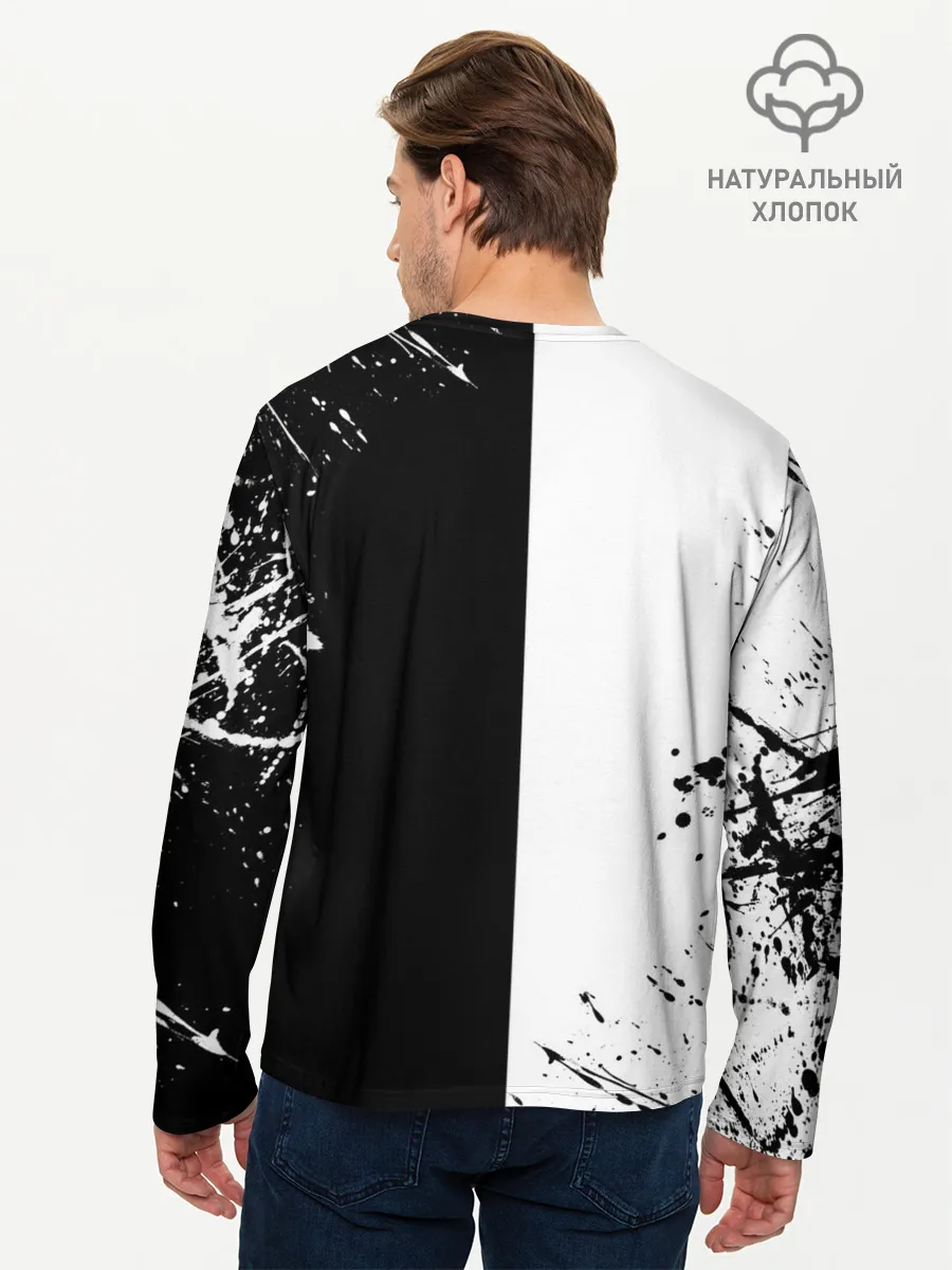 Мужской лонгслив базовый / Добро и зло, Payton Moormeier