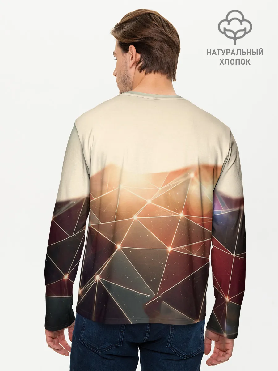 Мужской лонгслив базовый / ABSTRACT DIGITAL