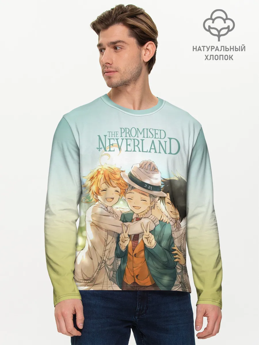 Мужской лонгслив базовый / The Promised Neverland