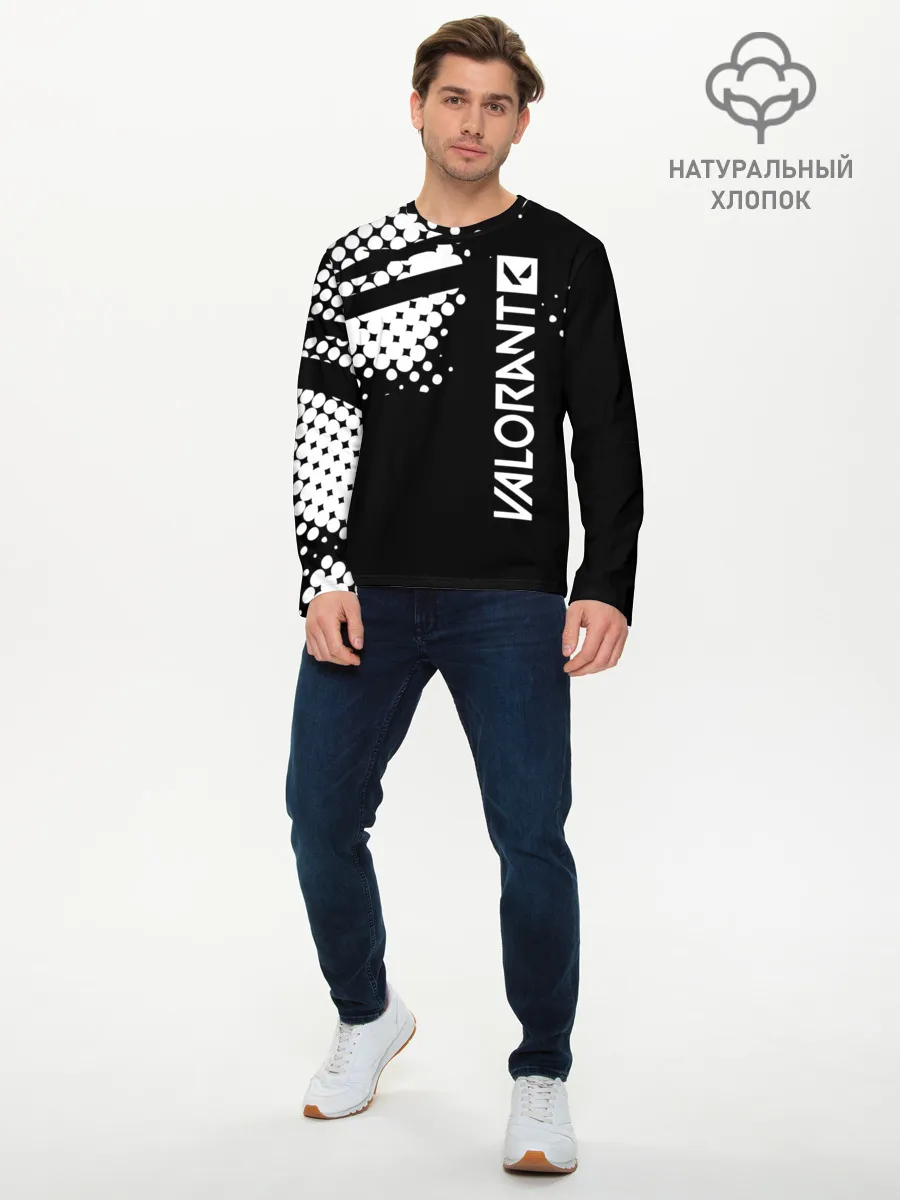 Мужской лонгслив базовый / Valorant