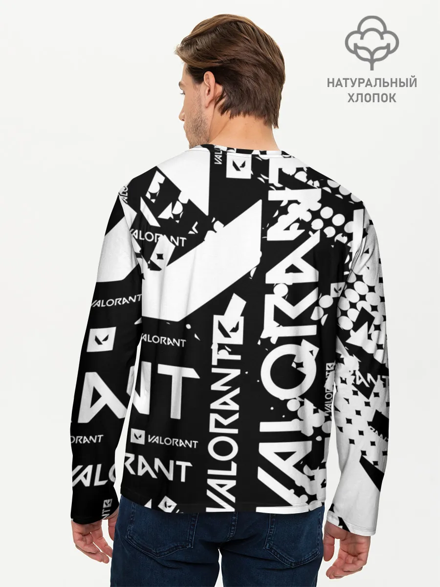Мужской лонгслив базовый / Valorant