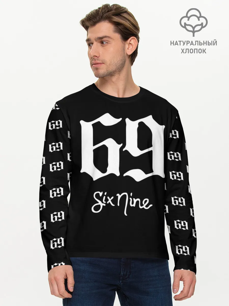 Мужской лонгслив базовый / 6ix9ine Tekashi