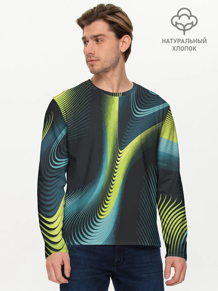 Мужской лонгслив базовый / Wave