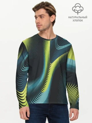 Мужской лонгслив базовый / Wave