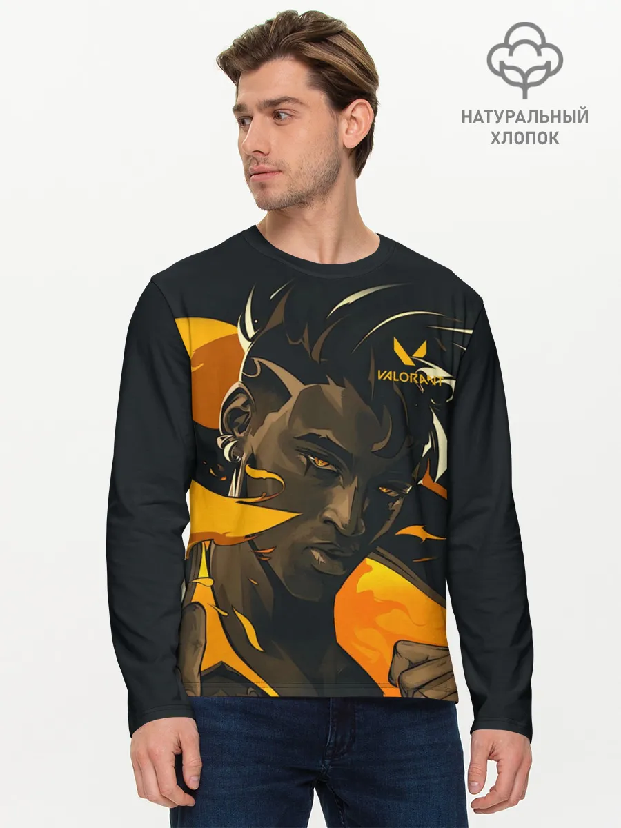 Мужской лонгслив базовый / VALORANT PHOENIX