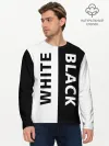 Мужской лонгслив базовый / BLACK & WHITE