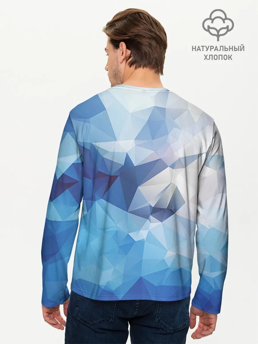 Мужской лонгслив базовый / Абстракция