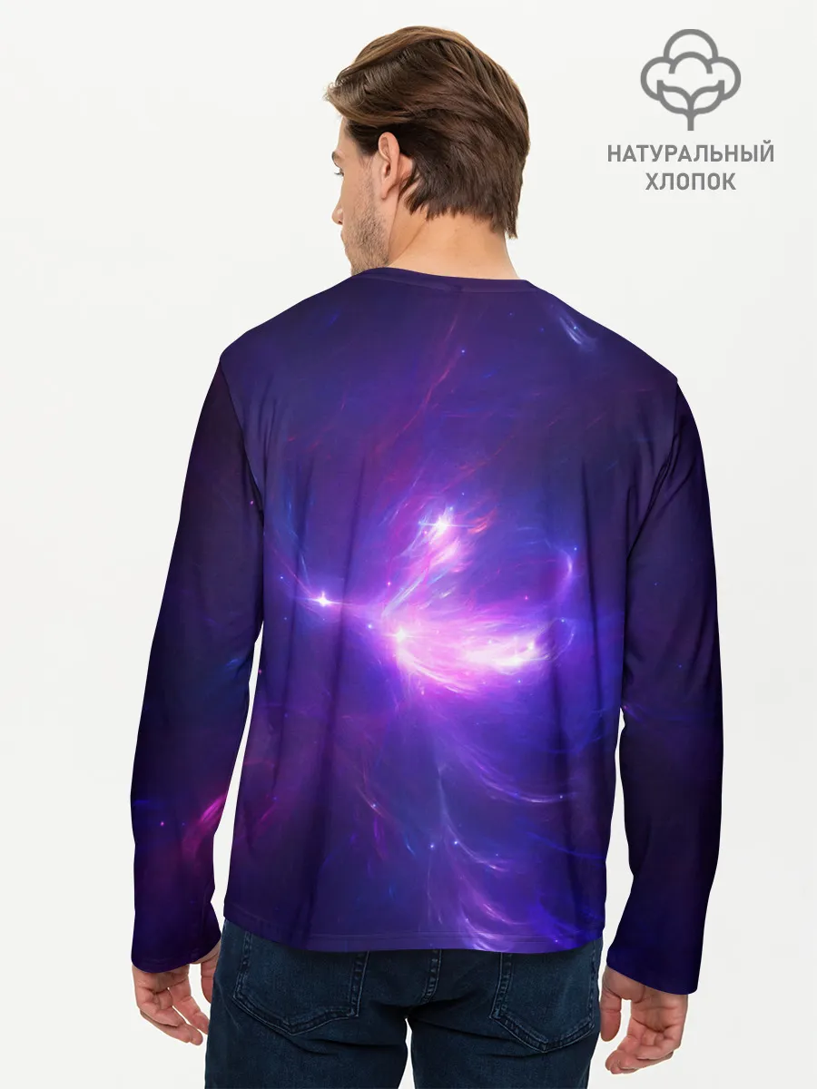 Мужской лонгслив базовый / Абстракция