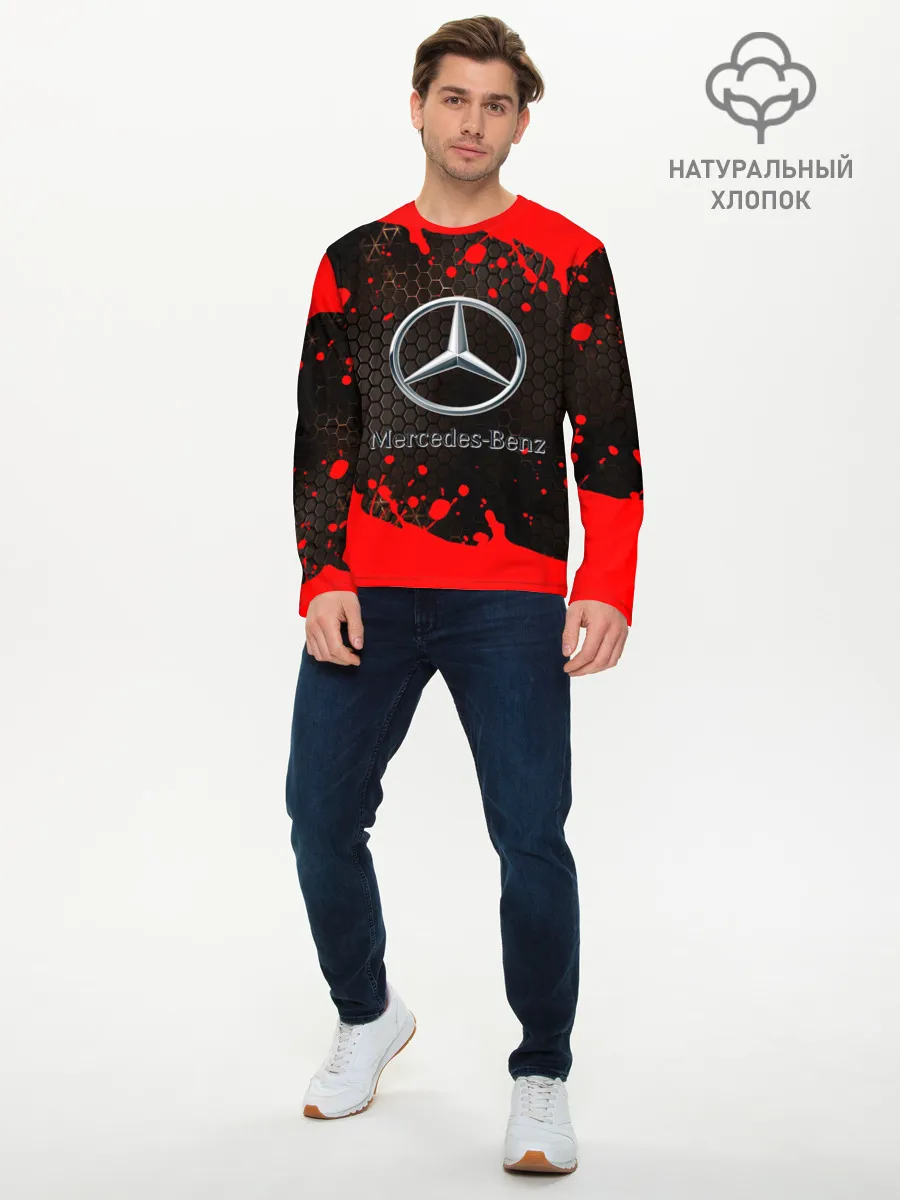 Мужской лонгслив базовый / МЕРСЕДЕС