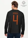 Мужской лонгслив базовый / Van Dijk away EURO 2020