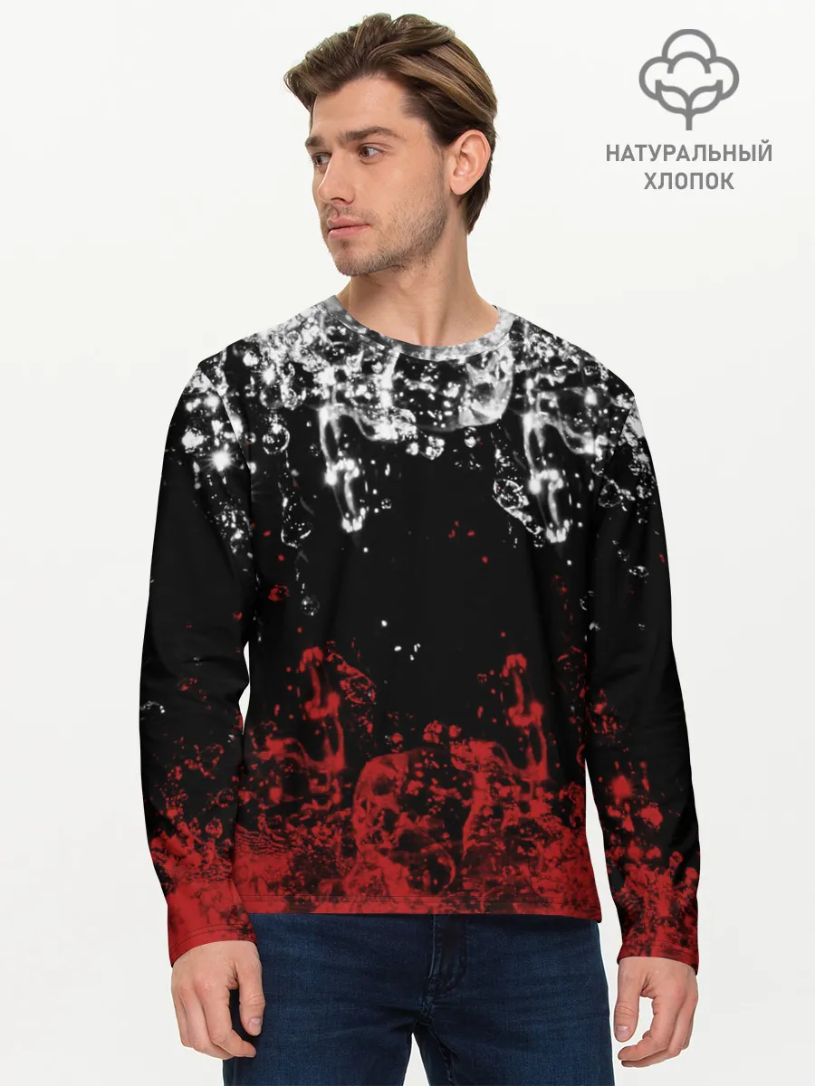 Мужской лонгслив базовый / БРЫЗНИ ВОДЫ.