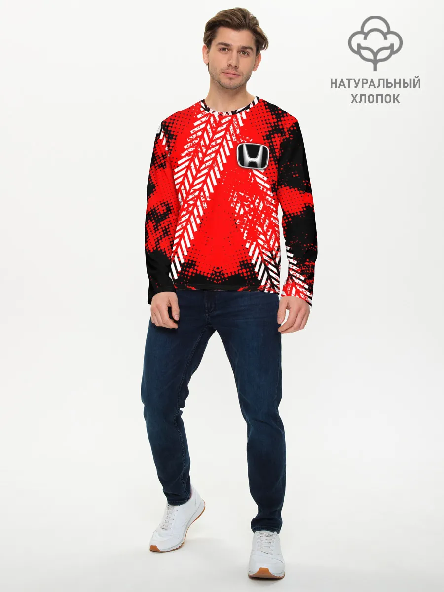 Мужской лонгслив базовый / HONDA