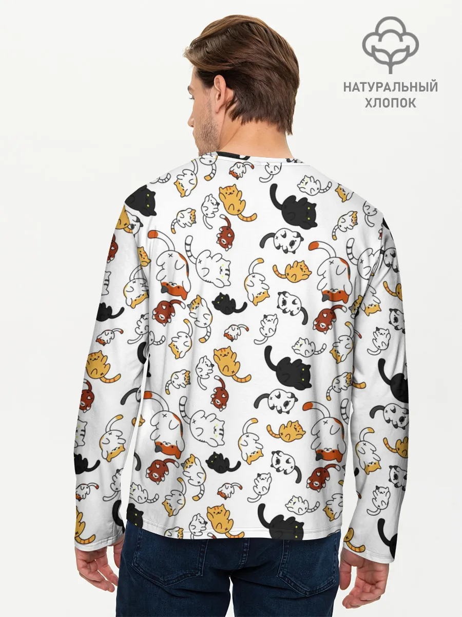 Мужской лонгслив базовый / Котэ | Котята