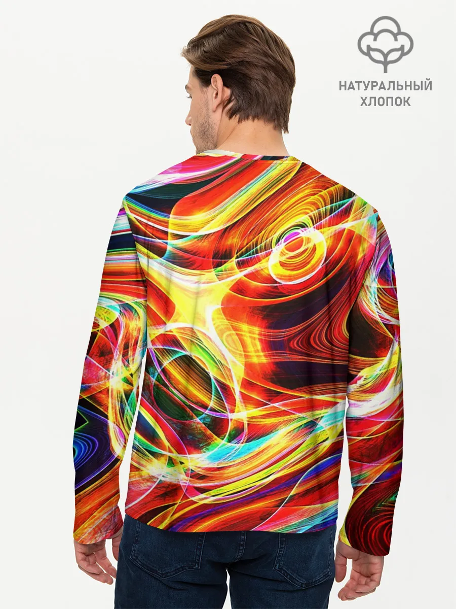 Мужской лонгслив базовый / Юрий Гагарин | Всплеск Цветов