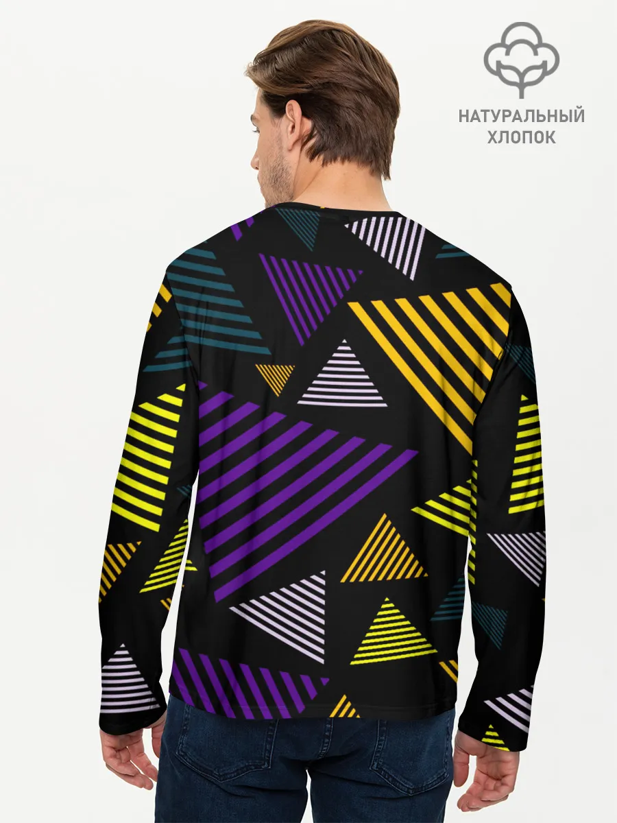 Мужской лонгслив базовый / ГЕОМЕТРИЯ
