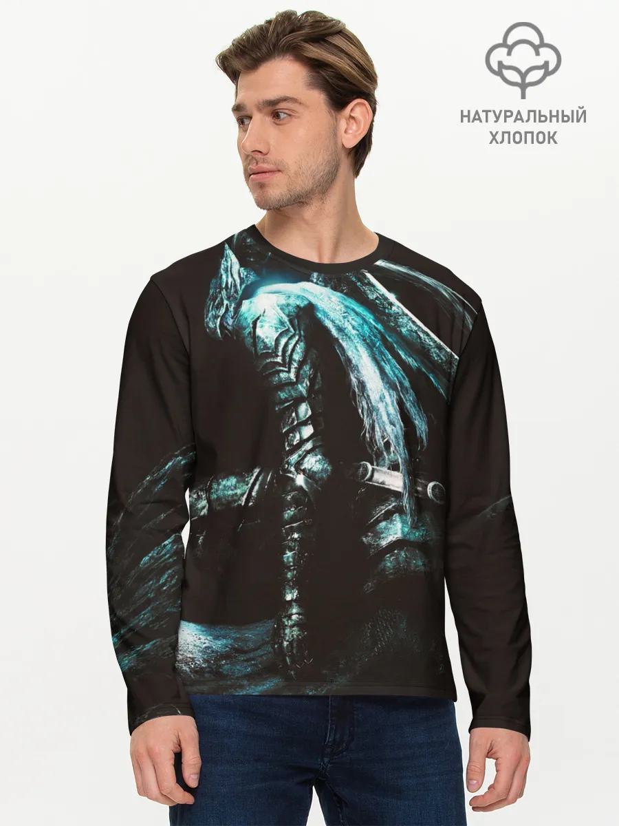 Мужской лонгслив базовый / Dark Souls 3 Artorias art