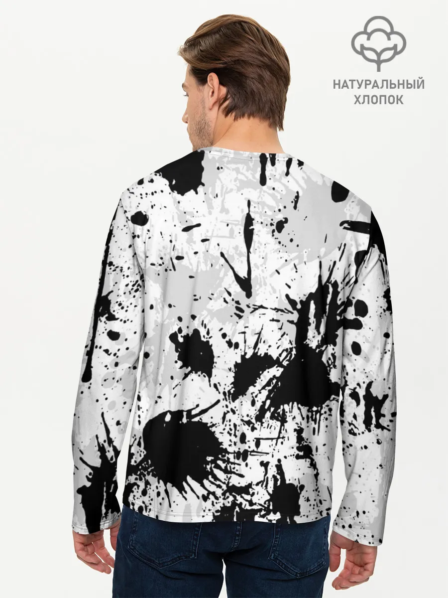 Мужской лонгслив базовый / БРЫЗГИ КРАСОК