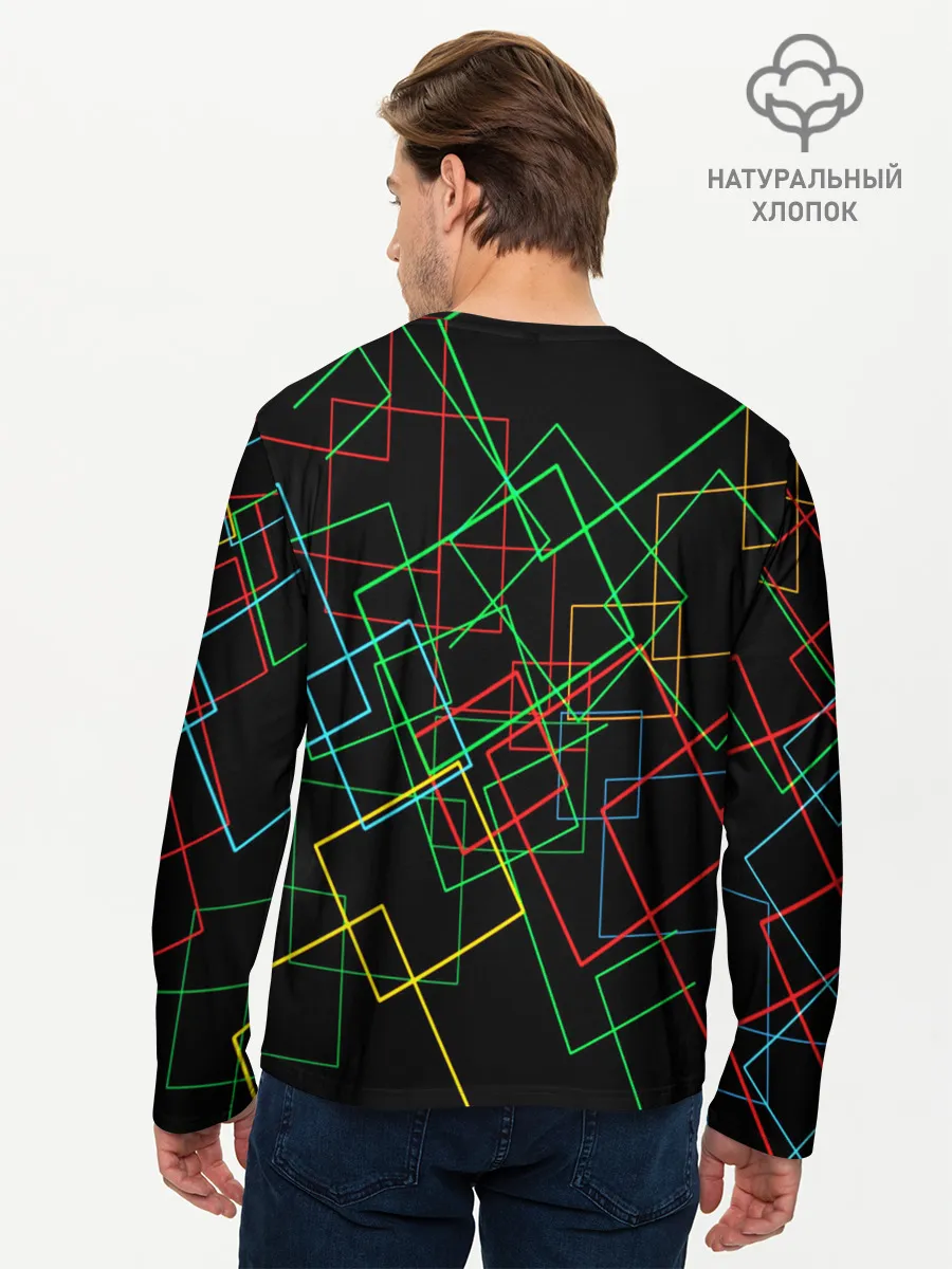 Мужской лонгслив базовый / BACKGROUND NEON