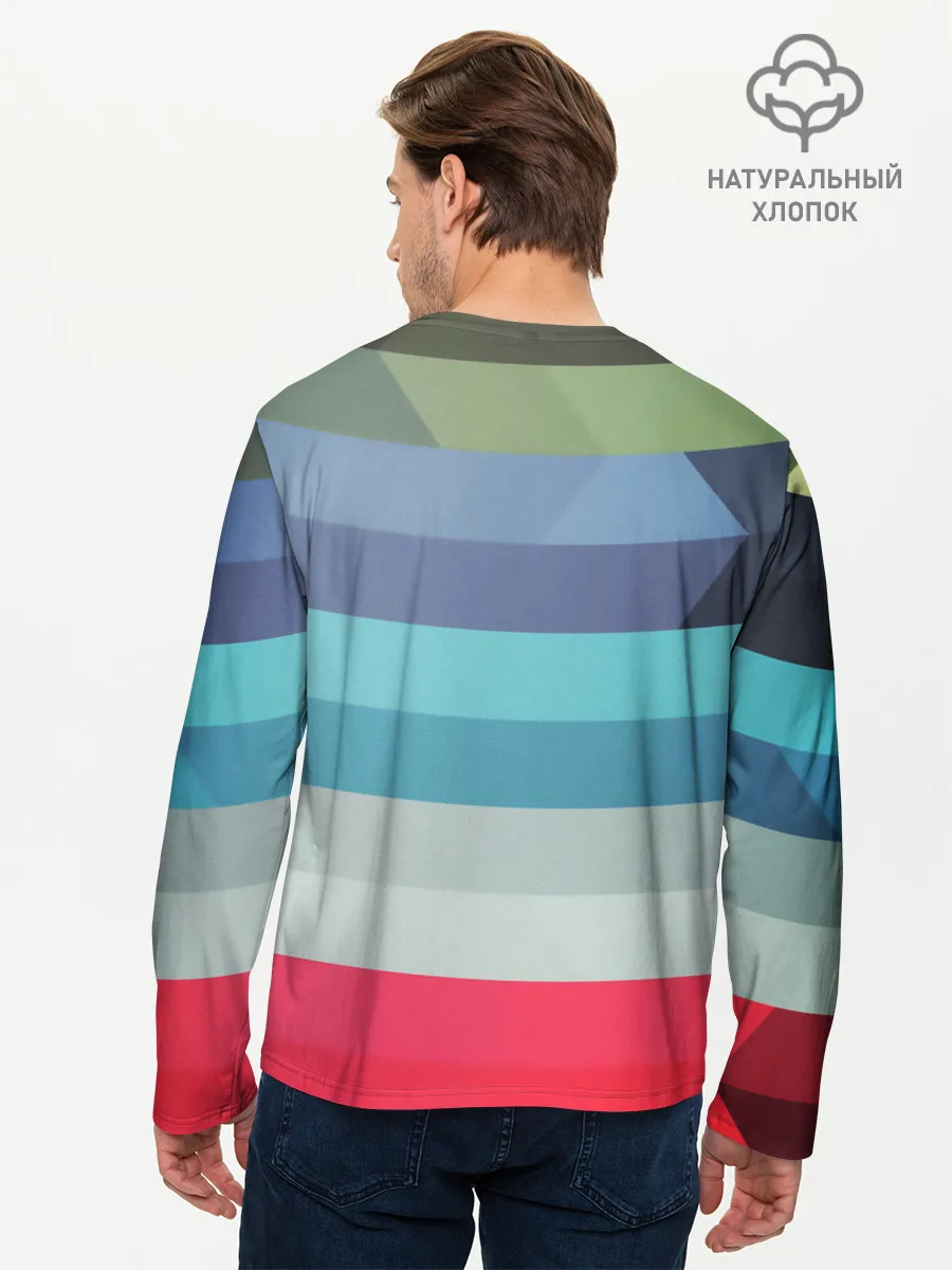Мужской лонгслив базовый / ТЕКСТУРА ЛИНИИ
