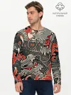 Мужской лонгслив базовый / Dsquared tatoo DRAGON