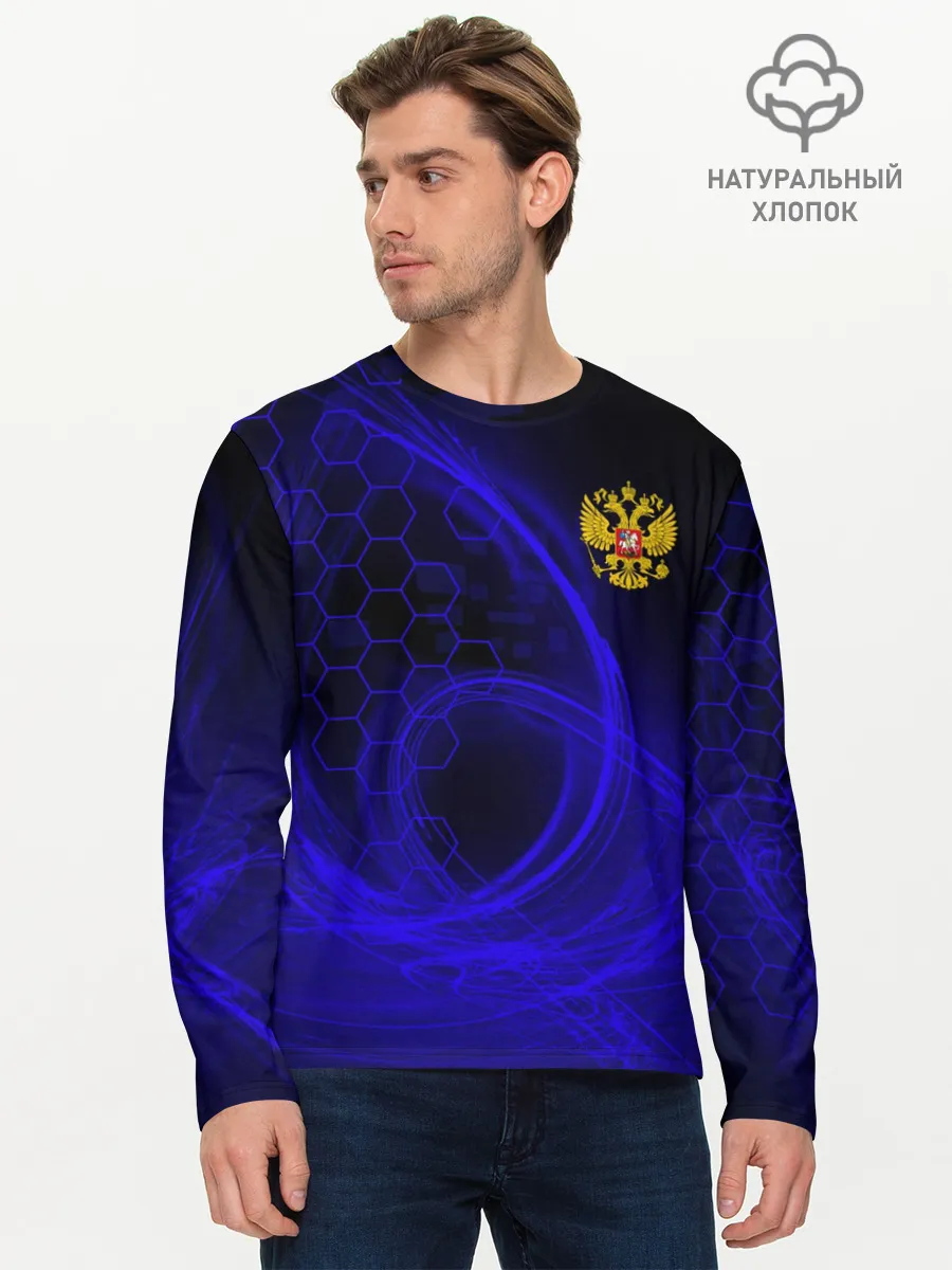 Мужской лонгслив базовый / Спорт России | Russian Sport
