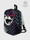 Рюкзак детский / Монокума на фиолетовом паттерне